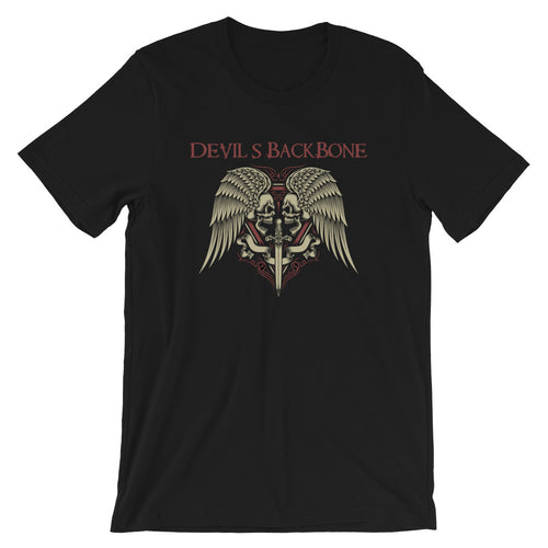 Devil's Backbone Skull and Wings Short-Sleeve Unisex T-Shirt